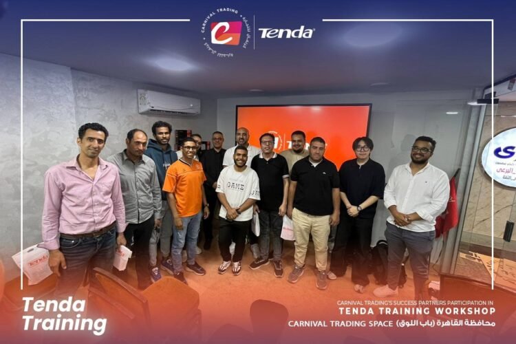 Tenda Training Workshop organized by Carnival Trading in Bab El Louk Cairo for dealers technicians and networking professionals